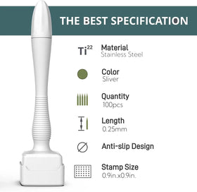 Ysrisny derma stamp needle head detail demonstrating build quality