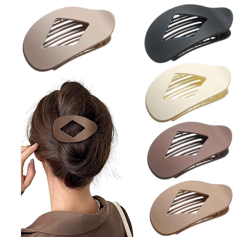 Yswulj front packaging displaying five neutral matte flat clips, shows organized set benefit