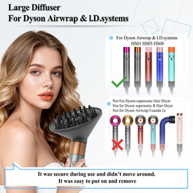YTCHYYSK diffuser in use on curly hair adding volume and reducing frizz
