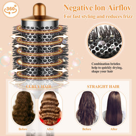 YTCHYYSK in use on medium hair creating lift and styled shape benefit