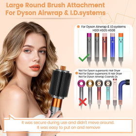 YTCHYYSK styling in use on long hair creating voluminous loose curls