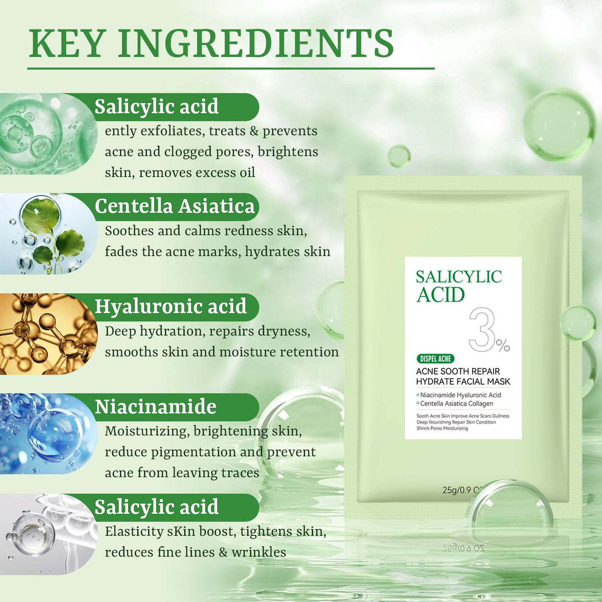 YTRAJU serum texture on pipette highlighting hydrating, non-greasy formula