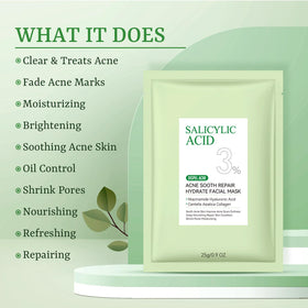 YTRAJU close-up of sheet mask fabric for comfortable adherence and better absorption