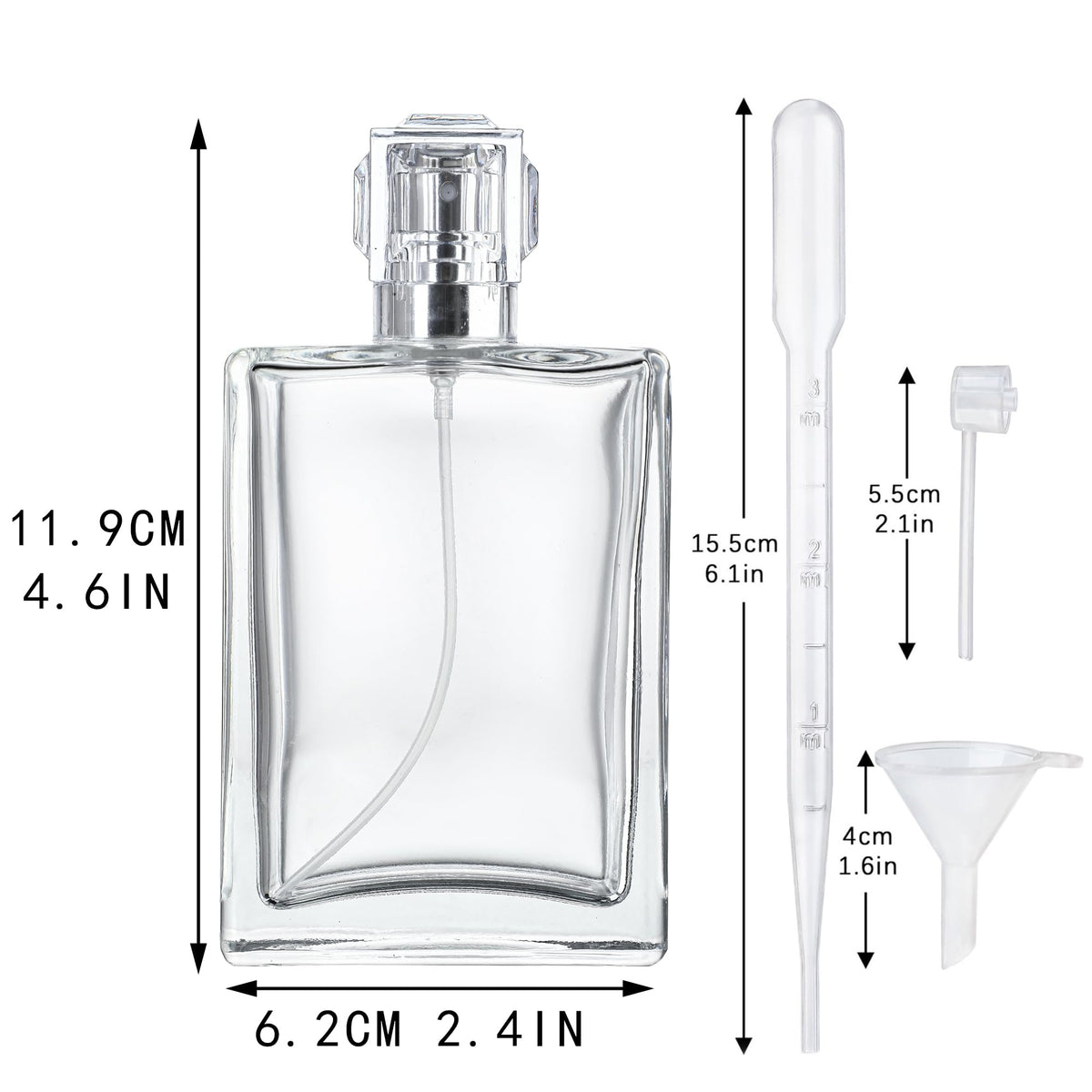YU FENG two funnels and two pipettes arranged for clean refill and mess-free transfers