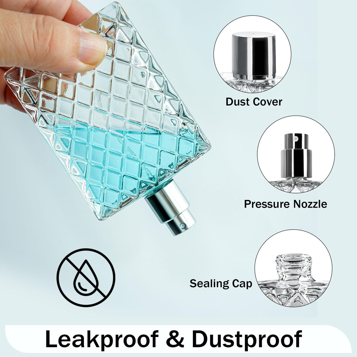 YU FENG clear bottle showing label area and visible contents to track remaining volume
