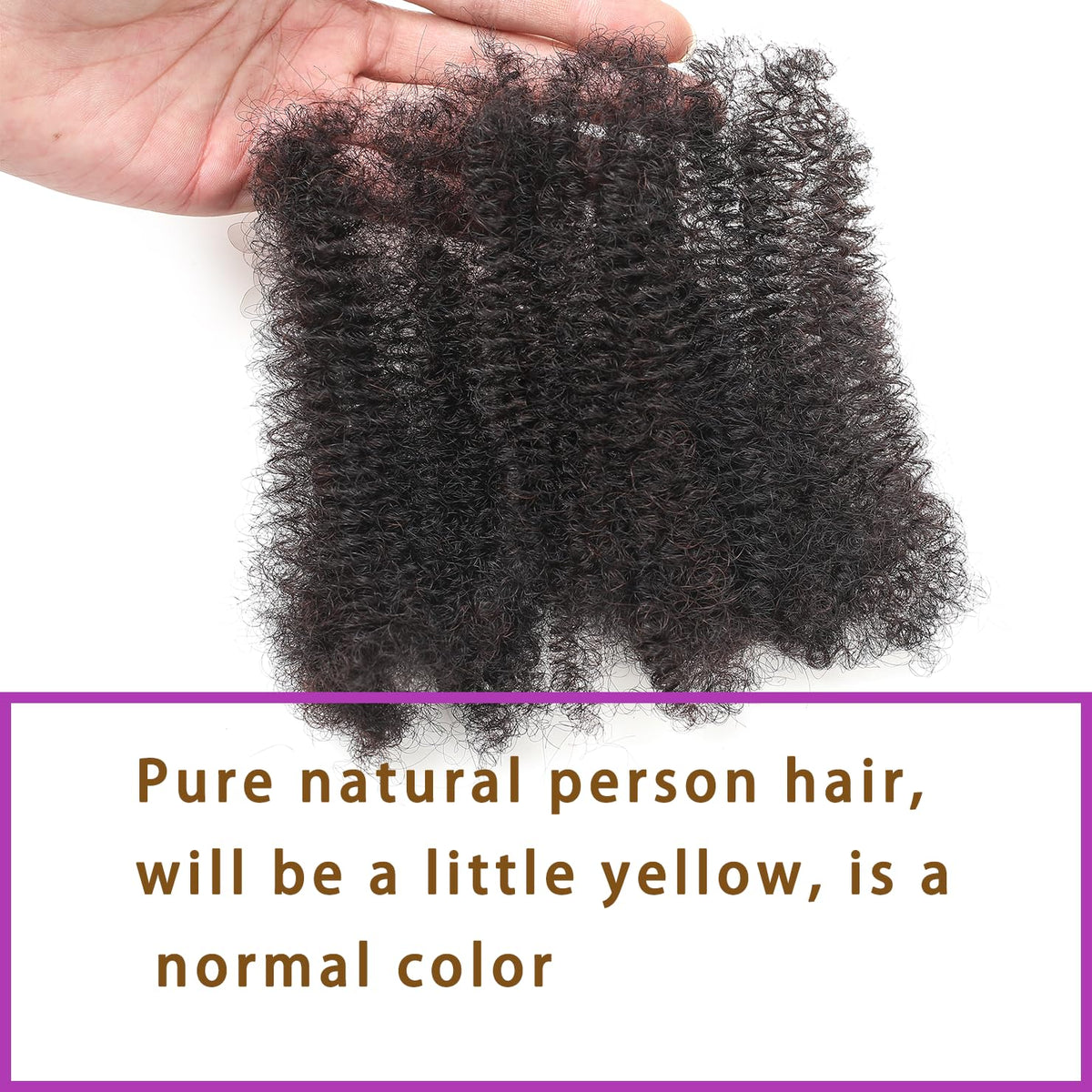 YuDragonFt bundle label detail highlighting 100% human hair quality