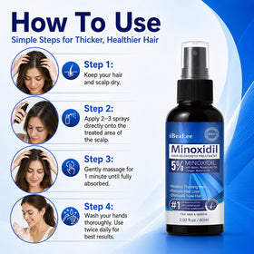 YUEJOIKL product label highlighting biotin and rosemary ingredients for healthier-looking hair