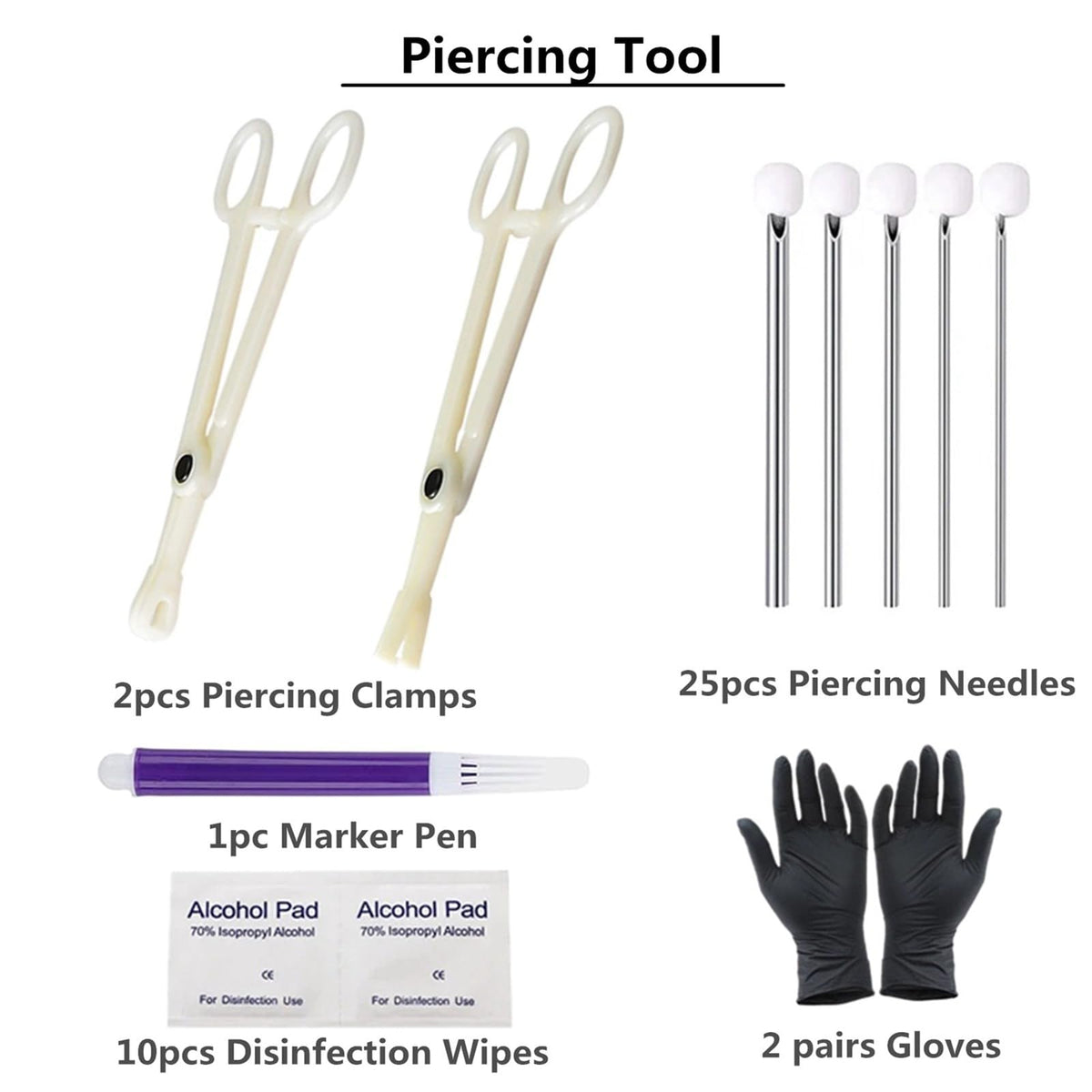 Yuelong needle close-up showing tri-bevel tip and 316L steel for precise punctures