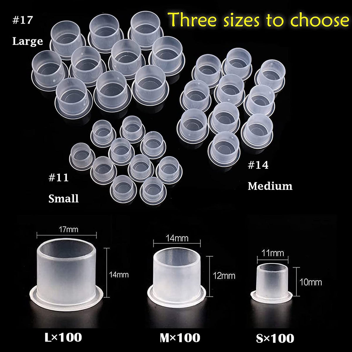 Yuelong transparent cup detail showing material clarity to monitor ink levels