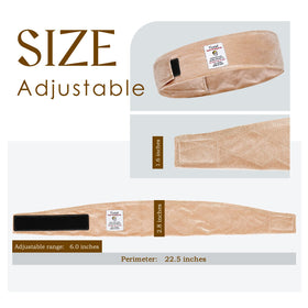 Yuest adjustable Velcro detail highlighting secure, hair-friendly fastening