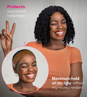 Yuest lifestyle mirror setup demonstrating easy daily wig routine