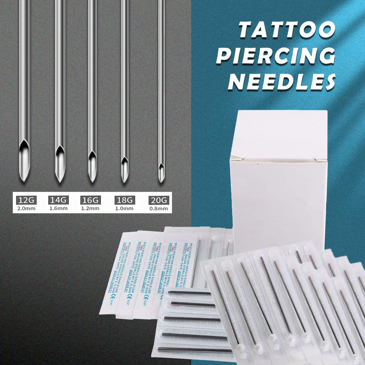 Yugui needle tip close-up showing smooth sharp point for clean piercing