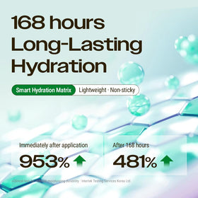 YUMU applied to hand absorbing quickly to reduce shine