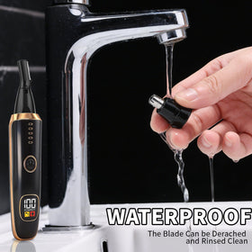 Yunmiss being rinsed under water to show waterproof cleaning benefit
