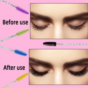 yuntop clear tube top with diamond-like scales protecting brush, adds sparkle and cleanliness
