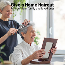 YUQGAOP haircut in home setting demonstrating professional results