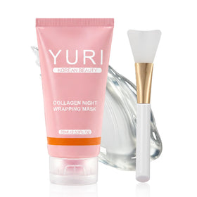 YURI front packaging showing jar and branding, highlights easy overnight use