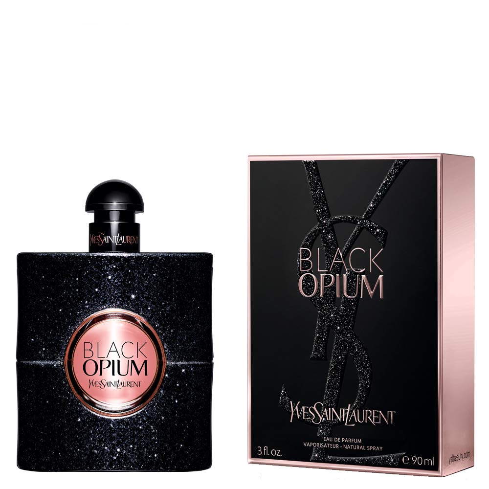 Yves Saint Laurent Black Opium close-up cap detail highlighting design and premium finish