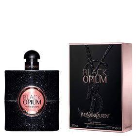 Yves Saint Laurent Black Opium close-up cap detail highlighting design and premium finish