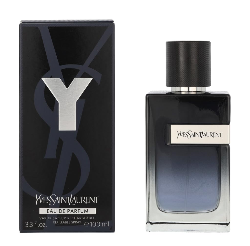 Yves Saint Laurent bottle front view showing sleek design and modern elegance benefit