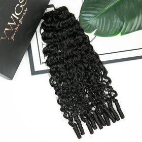 Y WIGS heat restyling result showing safe mild reshaping