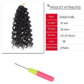 YXCHERISHAIR model wearing installed crochet hair showing natural volume and style