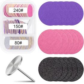 ZABOUL front packaging showing 80 sanding discs and mandrel, practical refill set