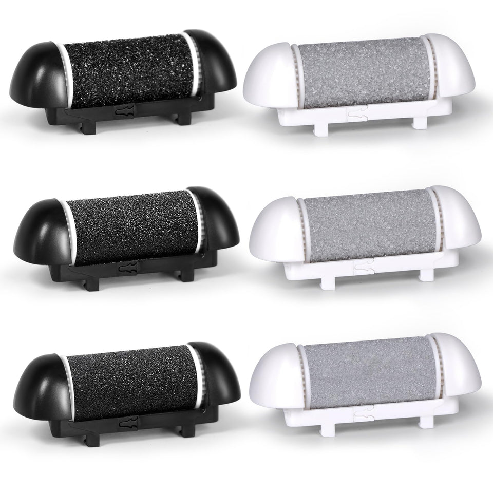 ZABOUL front pack of six replacement roller heads showing variety and convenience