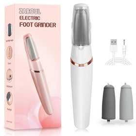 ZABOUL front view of electric callus remover showing ergonomic design and easy controls