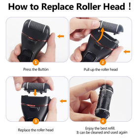 ZABOUL rollers on a bathroom counter with foot care tools showing at-home pedicure use