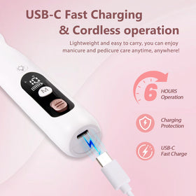 ZABOUL USB-C charging and LED display for long battery life and clear status