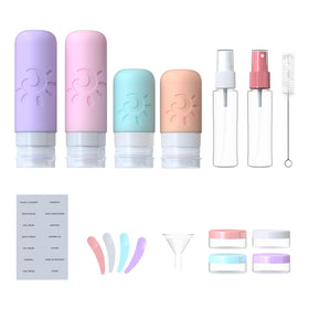 Zafit multicolored silicone bottles lined up for quick identification