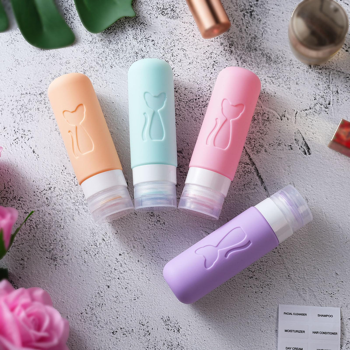 Zafit bottles organized inside zippered pouch for airport convenience