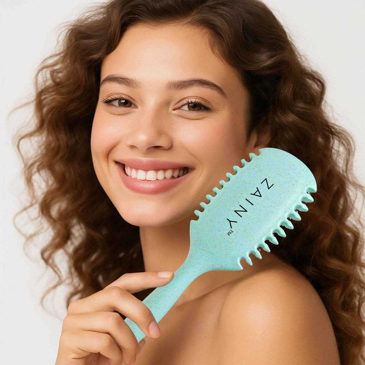 zainy lifestyle bathroom setup showing set ready for everyday curl routines