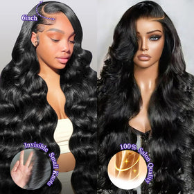Zalvian close-up of HD transparent lace creating an invisible hairline