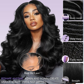 Zalvian hair texture close-up showing soft, bouncy virgin strands