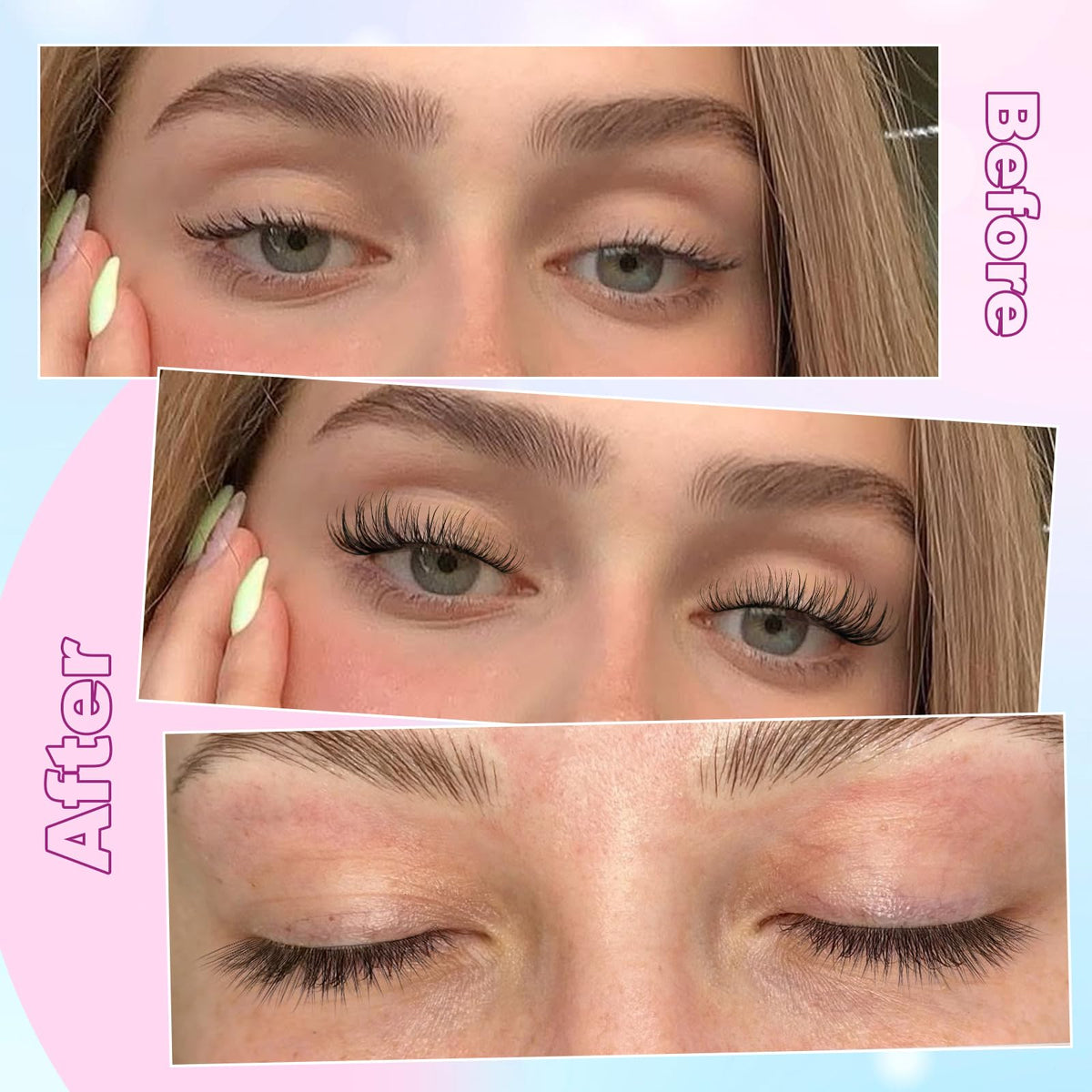 zanlufly in-use application at mirror demonstrating quick at-home styling benefit