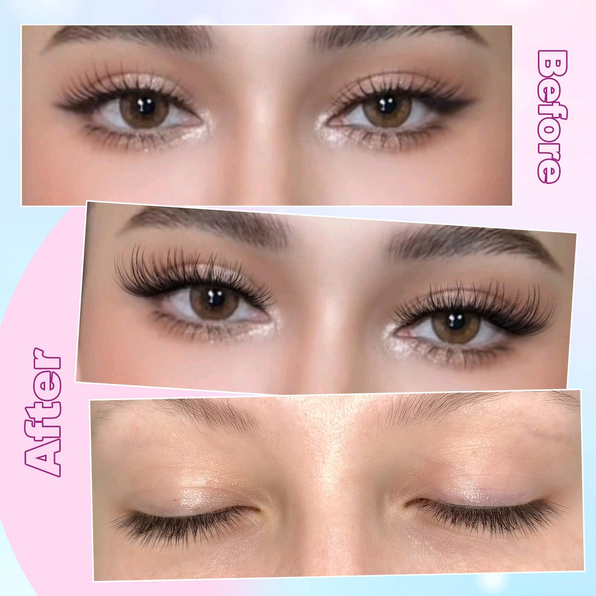 zanlufly in-use tweezers applying cluster for precise, salon-style results