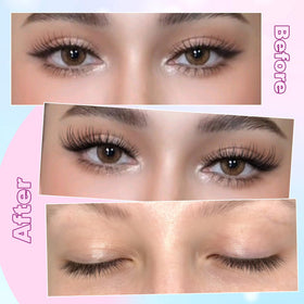zanlufly in-use tweezers applying cluster for precise, salon-style results