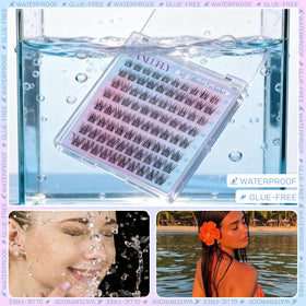 zanlufly lash clusters showing 9–16mm lengths for customizable volume