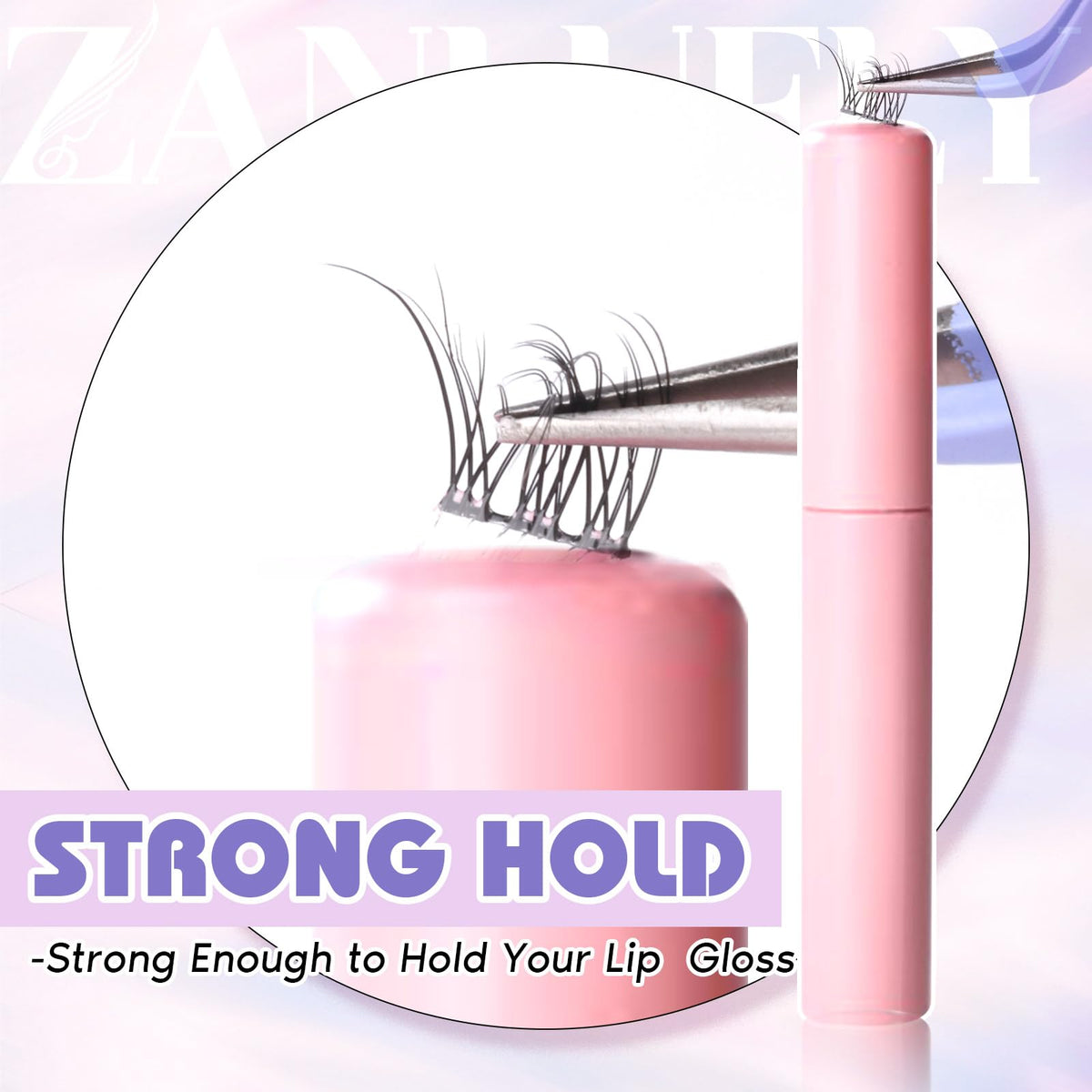 zanlufly detail of C curl and 10–12mm length, natural dimensional effect benefit
