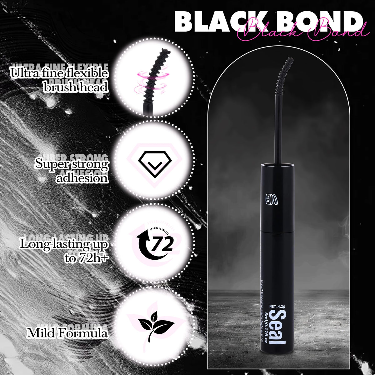 zanlufly dual-ended brush detail for precise, mess-free application