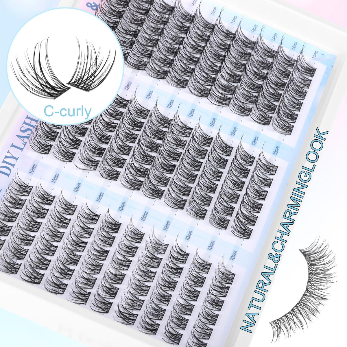 zanlufly macro texture of synthetic fibers for soft, natural-looking lashes