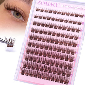 zanlufly front packaging showing brown pre-glued clusters and convenience