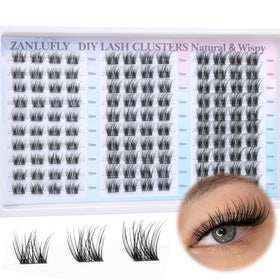 zanlufly front packaging showing compact cluster lash kit and easy storage benefit