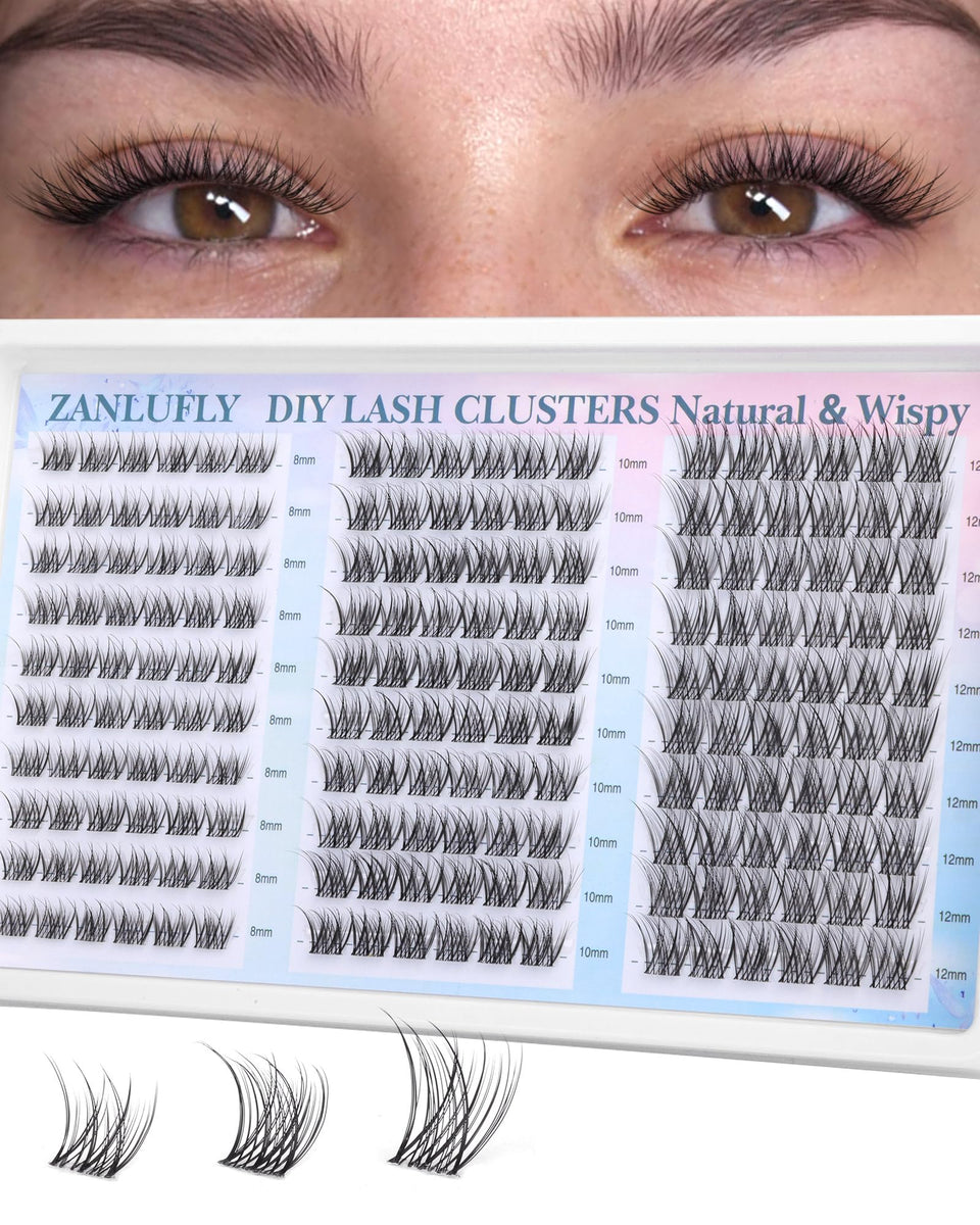 zanlufly front packaging showing 180pcs and mixed lengths for everyday convenience