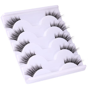 zanlufly half lash demo on outer corner creating cat-eye width