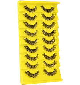 zanlufly lashes applied in natural makeup showing lifted cat-eye effect