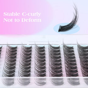 zanlufly lash clusters held in hand to show size and 10–16mm lengths