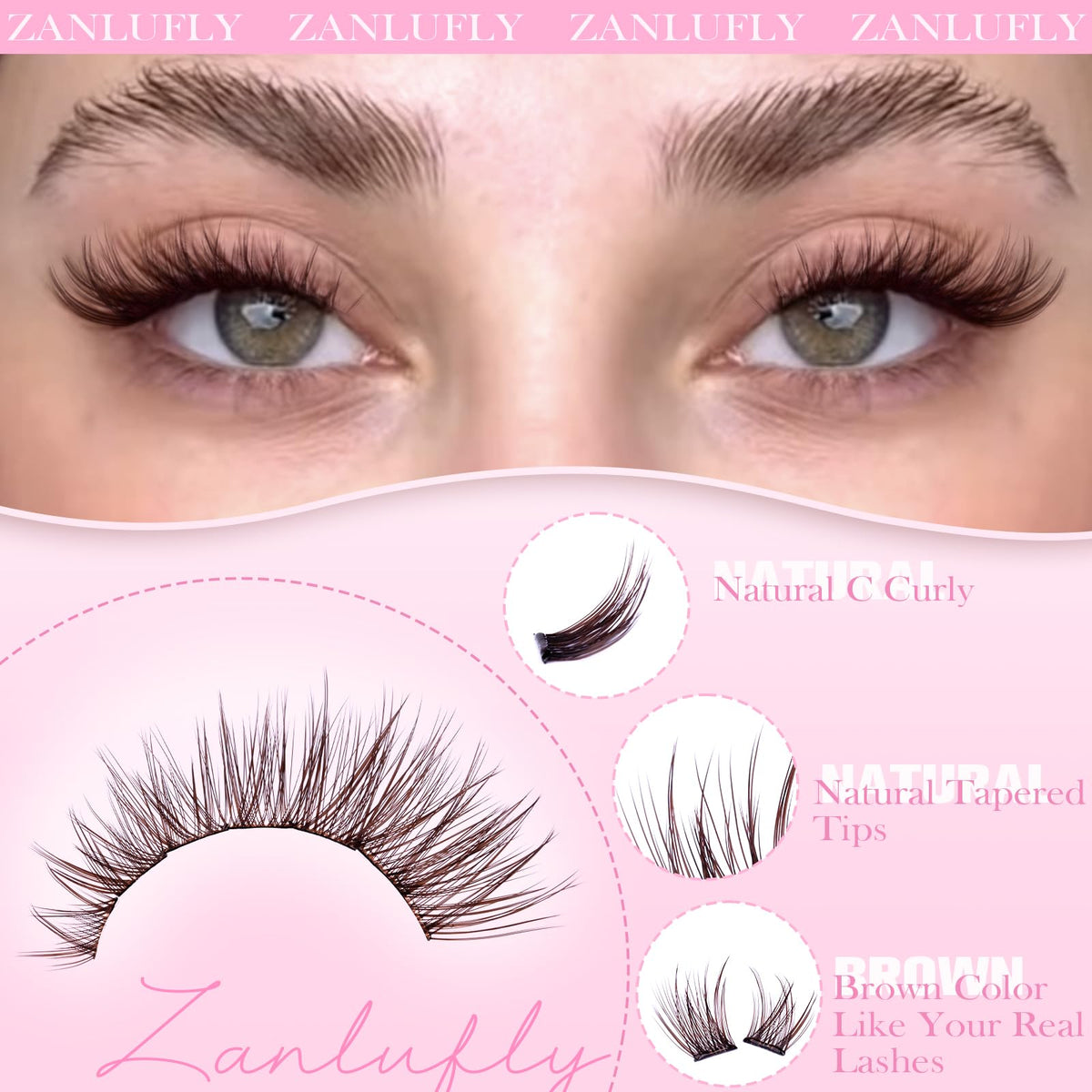 zanlufly comparison showing 8mm to 16mm mixed lengths for customization